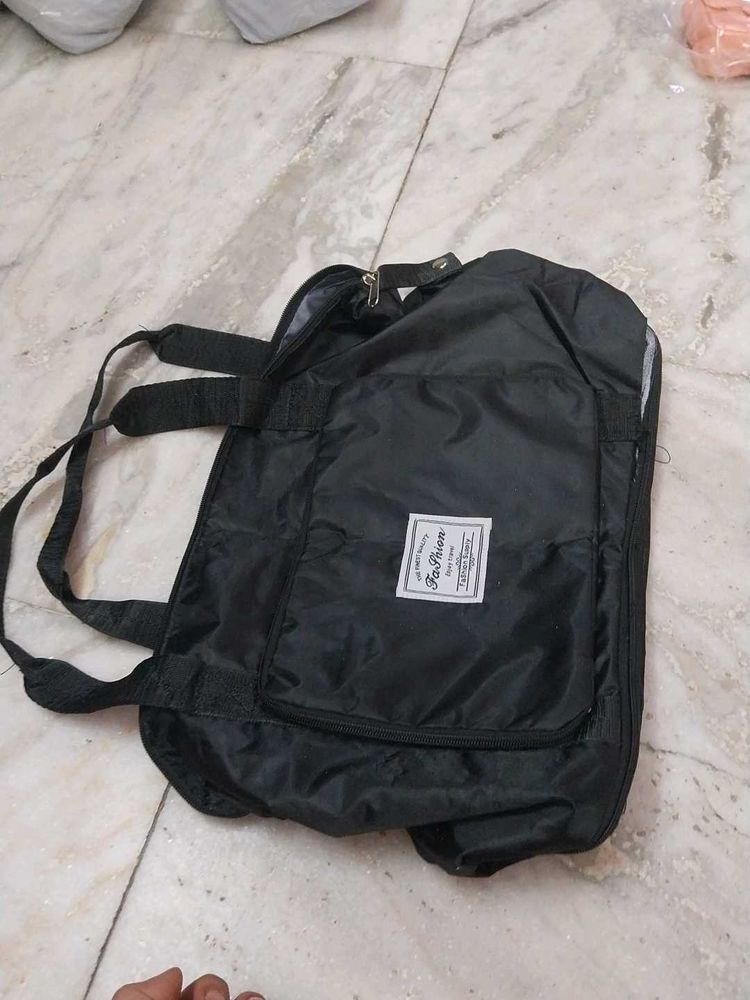 Black Foldable Tote Bag