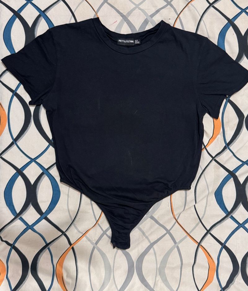Black Bodysuit Top