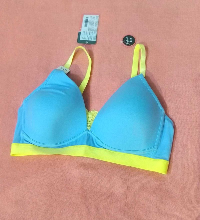 Blue T-Shirt Bra