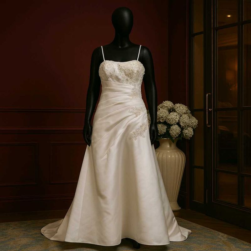 Free Delivery 🚚 Elegant Wedding Dress - Size Medi
