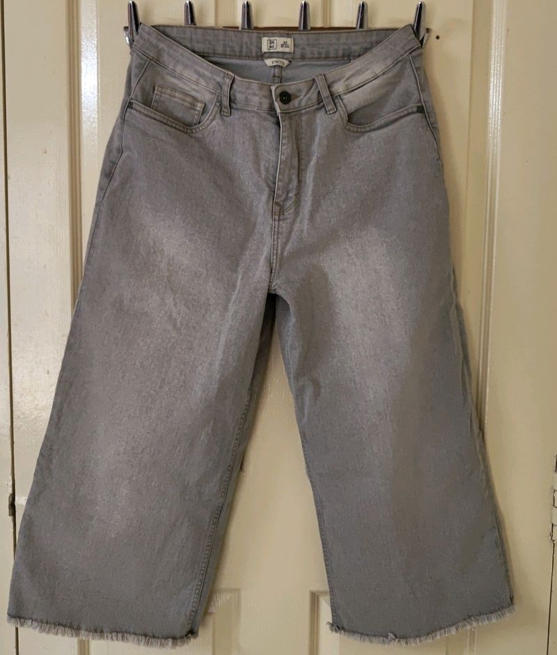 Light Grey Colour, Culottes Pants