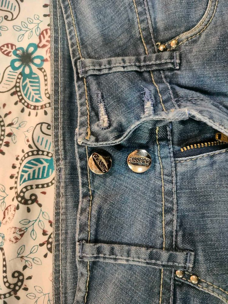 Denim Grey Shorts