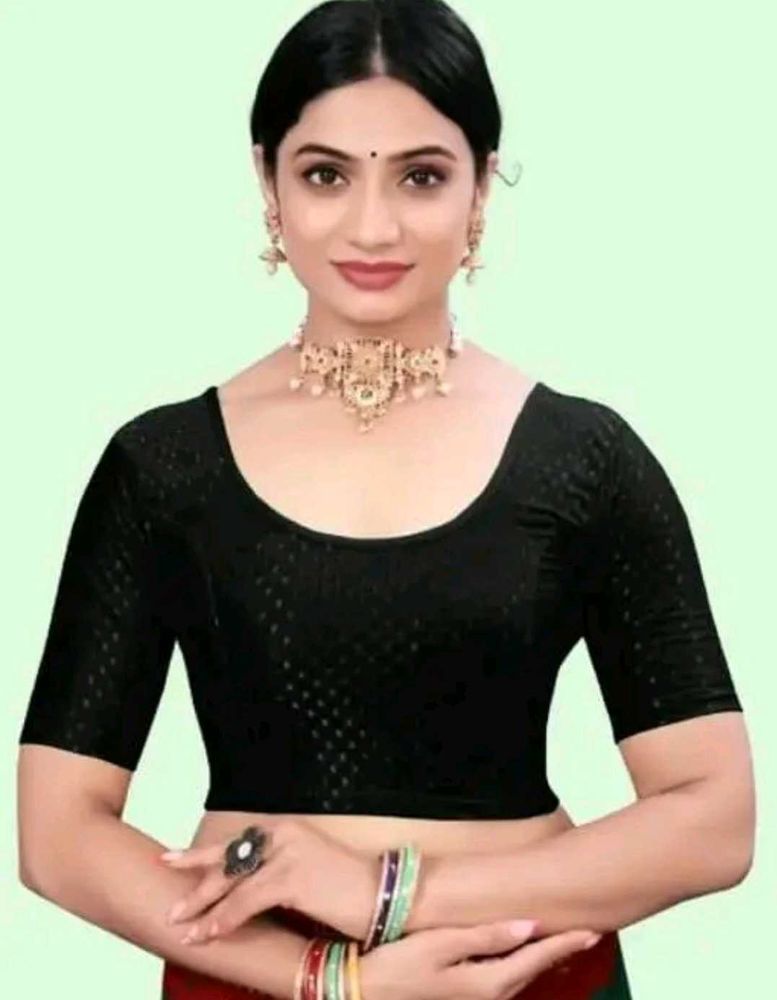 Elegant Black Saree Blouse