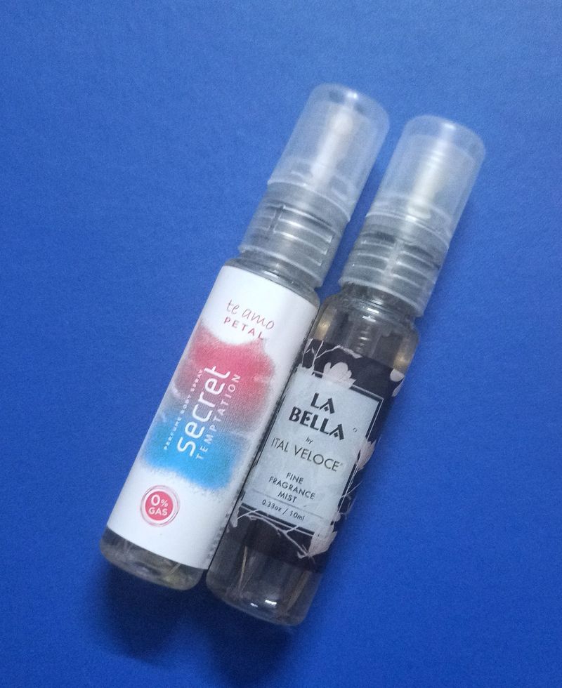 LA BELLA and Secret Temptation Perfume Body Spray