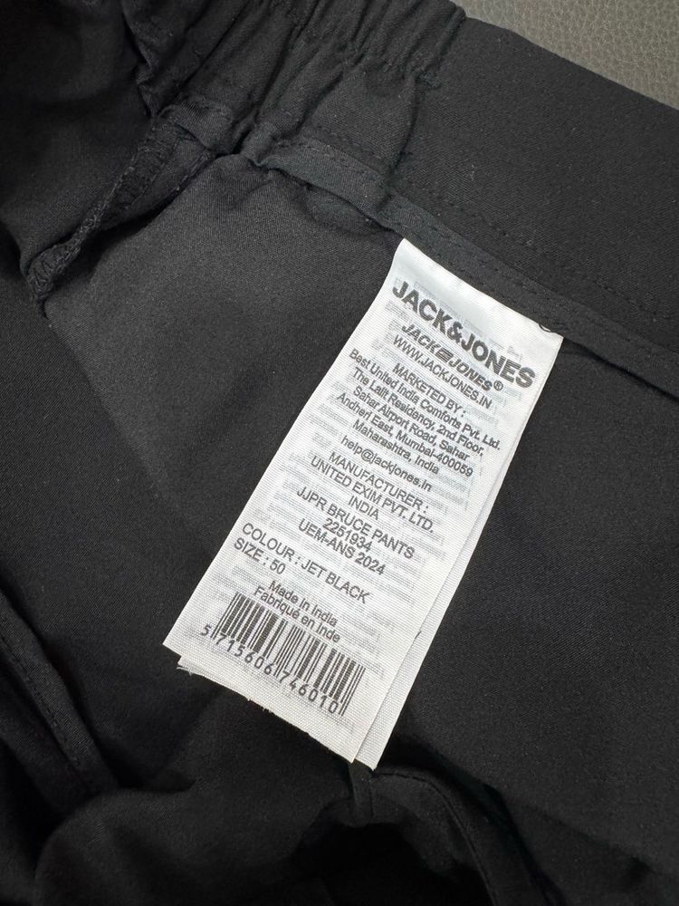 Jack &amp; Jones Slim Cropped Black Pants