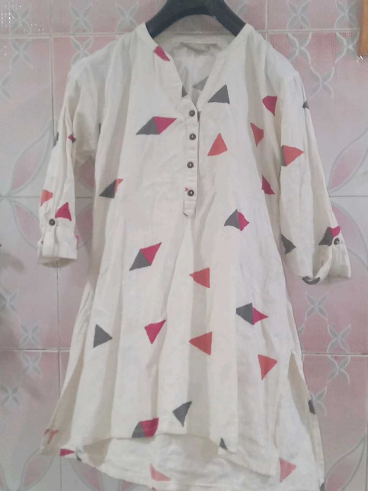 Beautiful Off White Westside Kurti