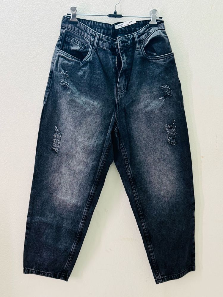 Zudio Faded Black Jeans