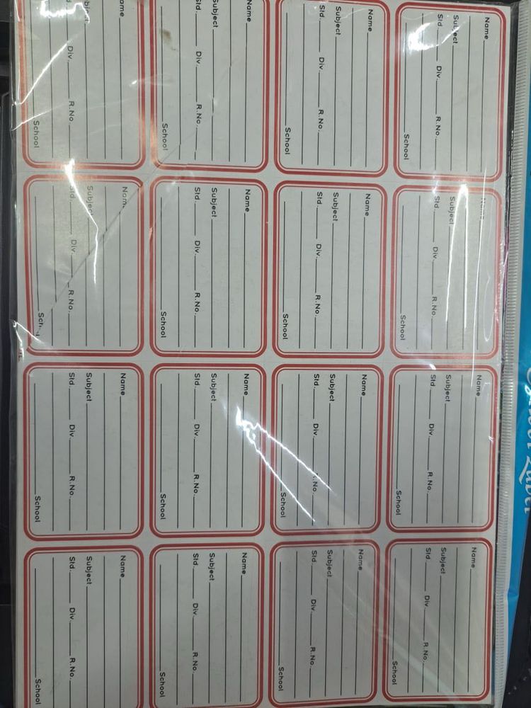 School Name Labels - New