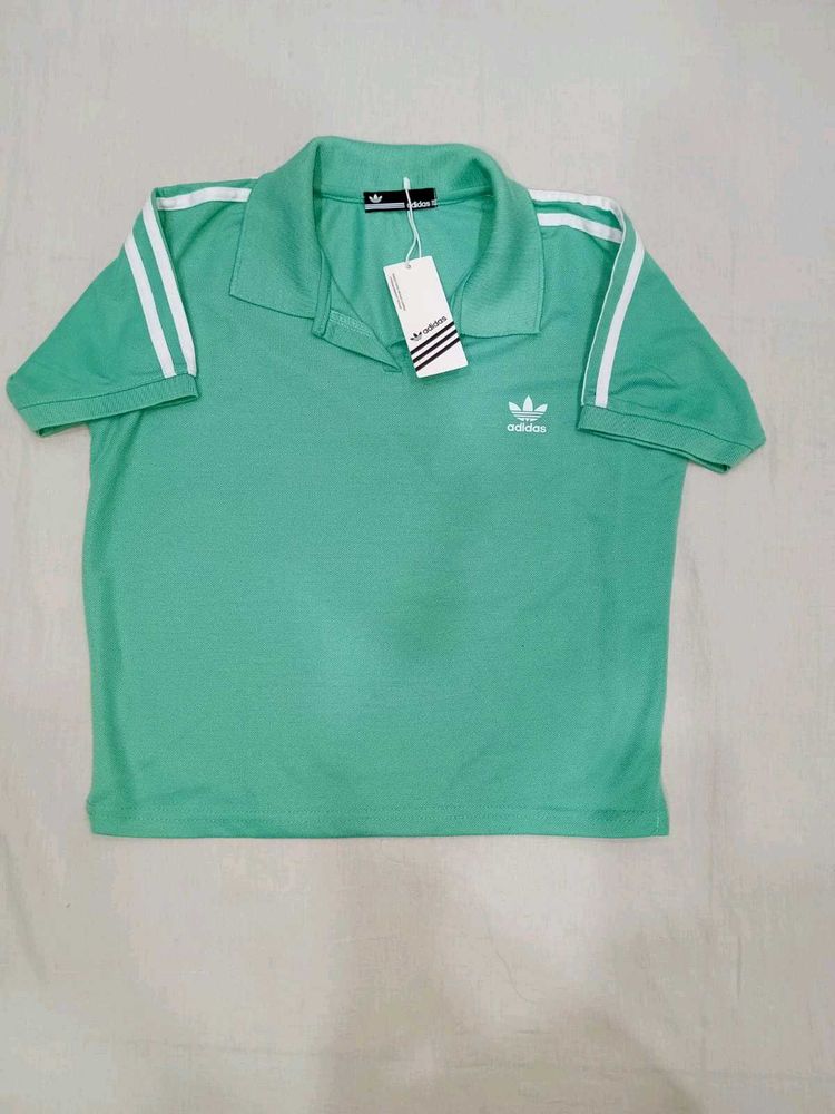 Sea Green Addidas Tshirt