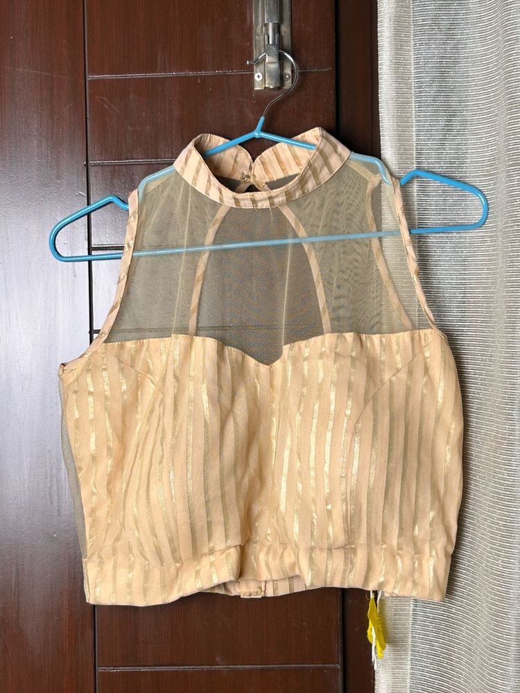 Sheer Striped Blouse