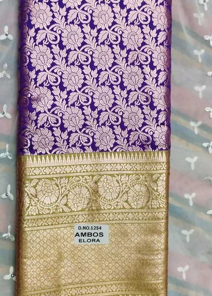 Elegant Purple Banarasi Saree