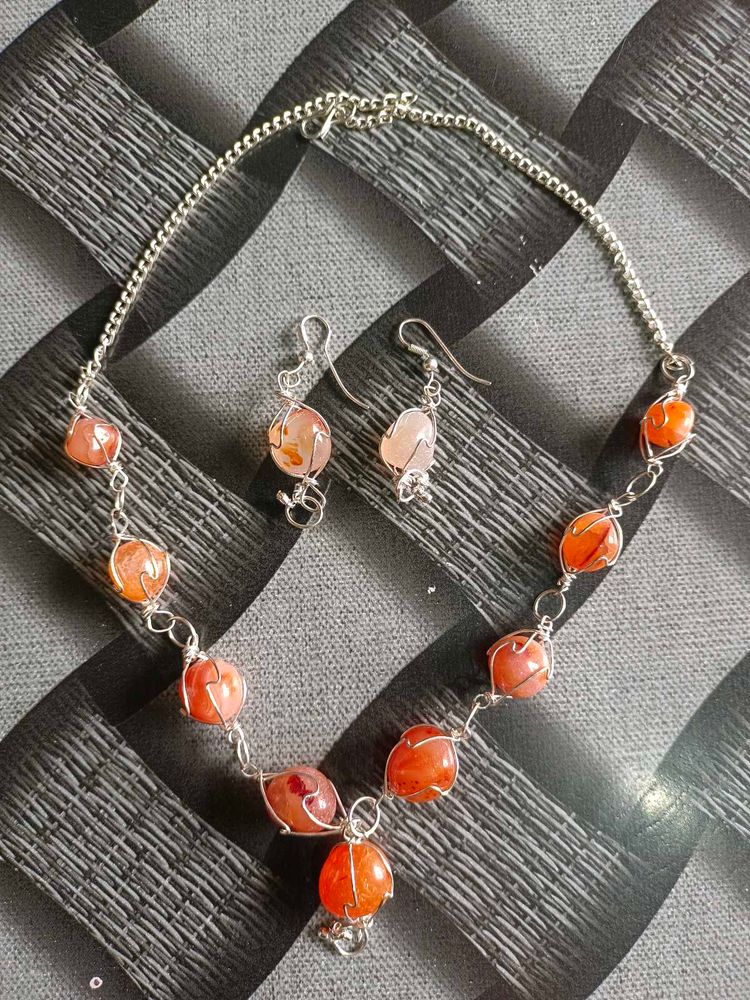 Carnelian Jewelry Set