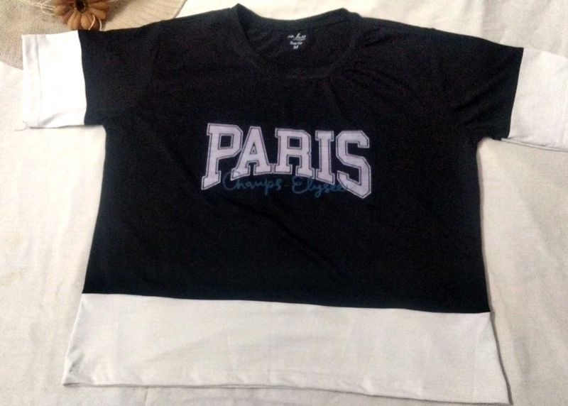 Paris Black Tshirt🌷