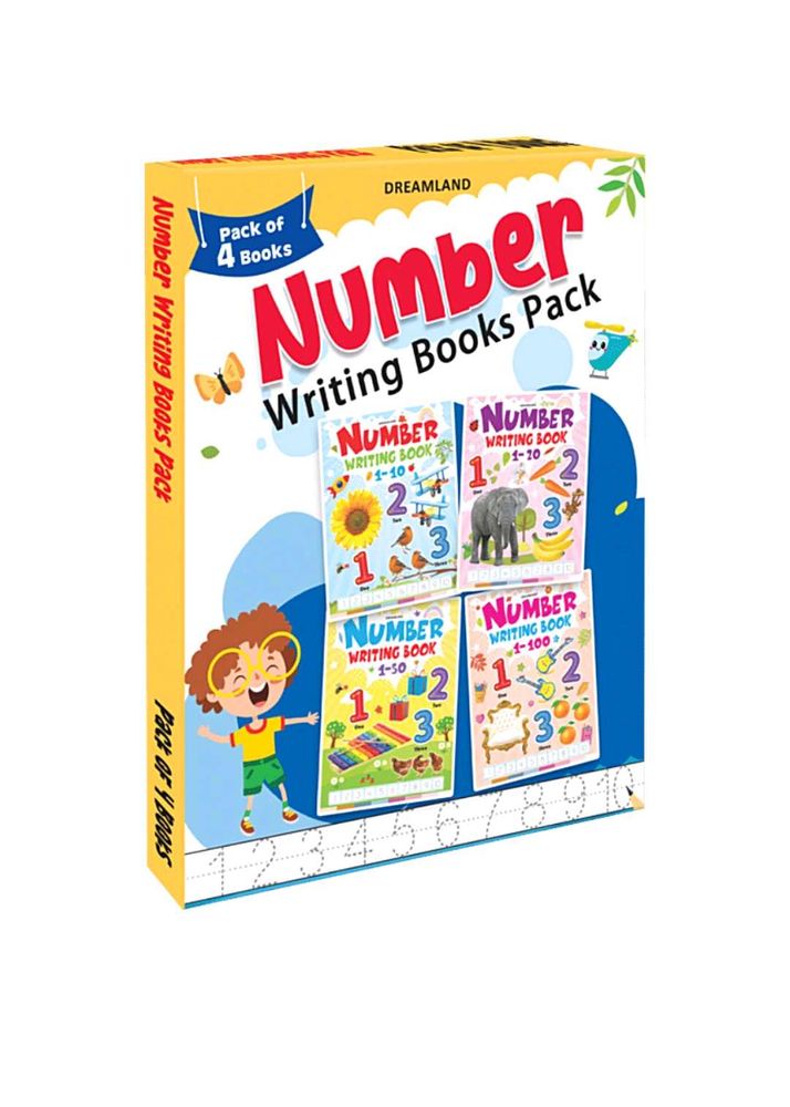 Number Writing Books Pack