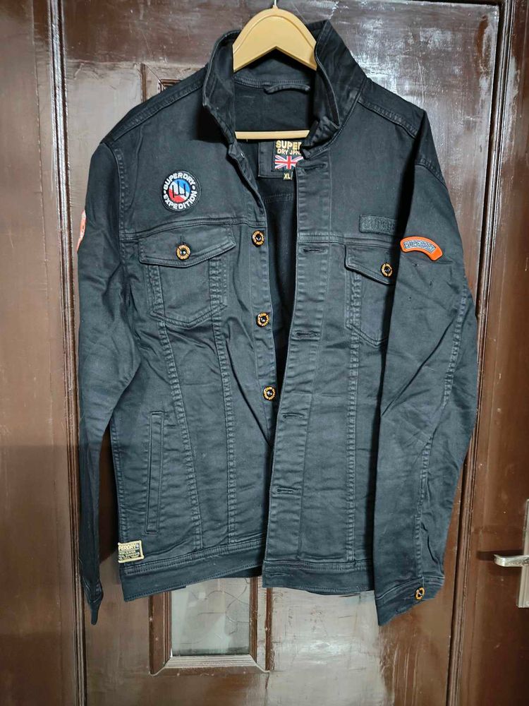 Black Denim Jacket for men