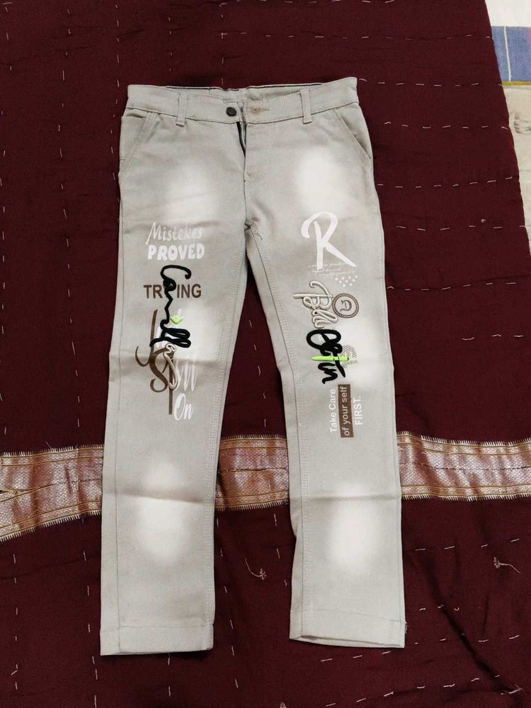Stylish Boys Printed Jeans
