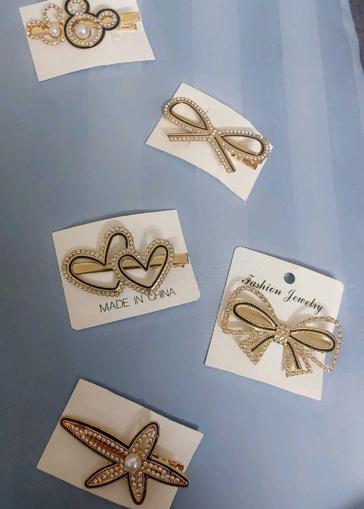 ✨️👀 Eye Catching Elegant Golden Hair Accessories