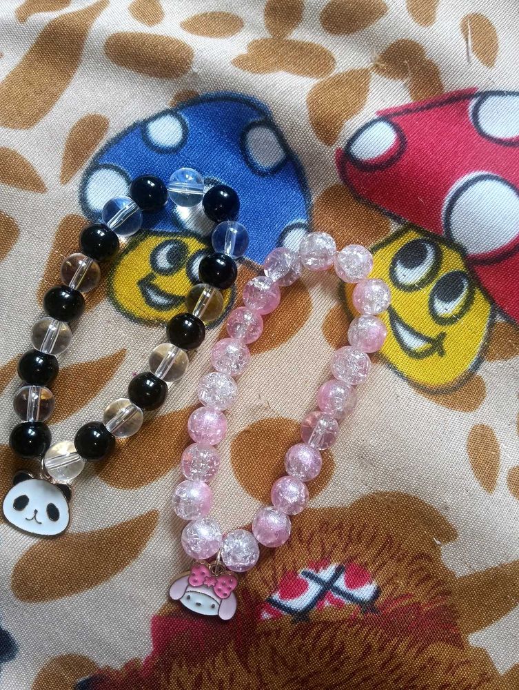 Cute Charm Bead Bracelets - Set of 2