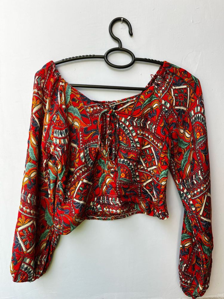 Cute Jaipuri Crop Top