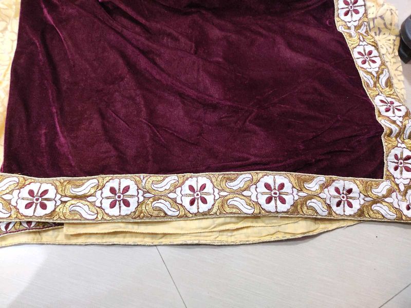 Beautiful Party Wear Velvet Pallu Saree