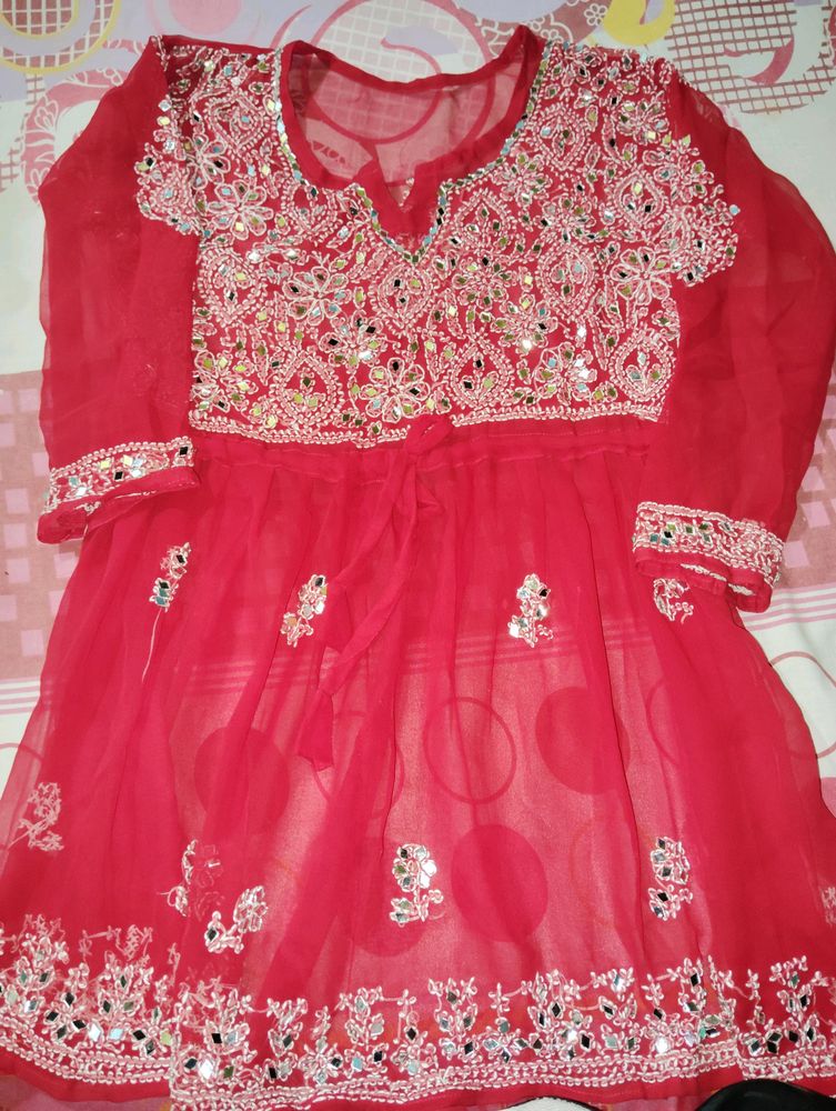 Mirror Red Top For Women
