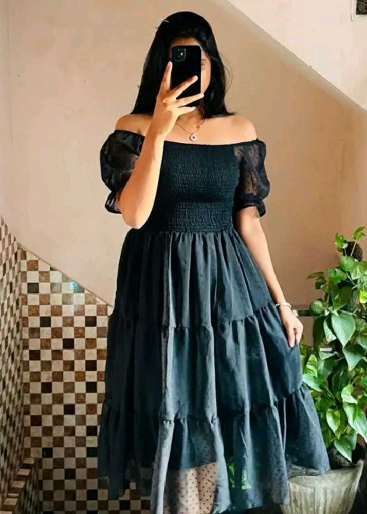 Black Off-Shoulder Dress