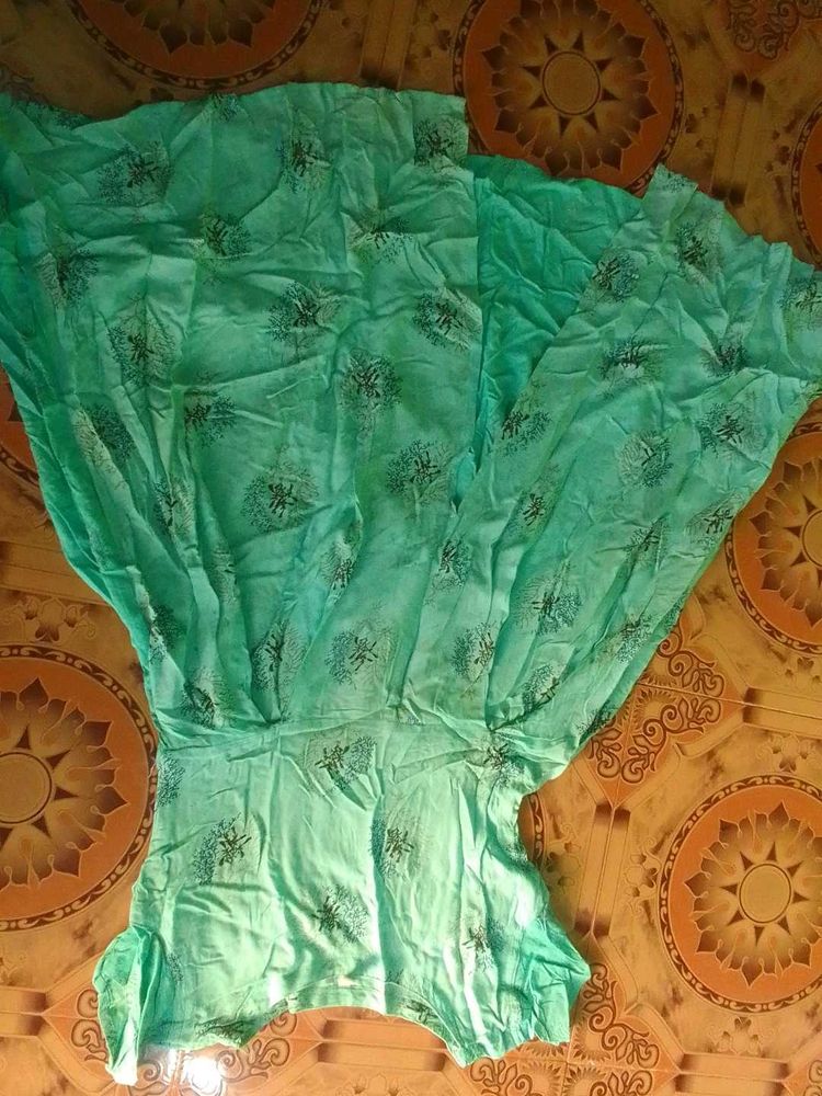Green Printed Dress