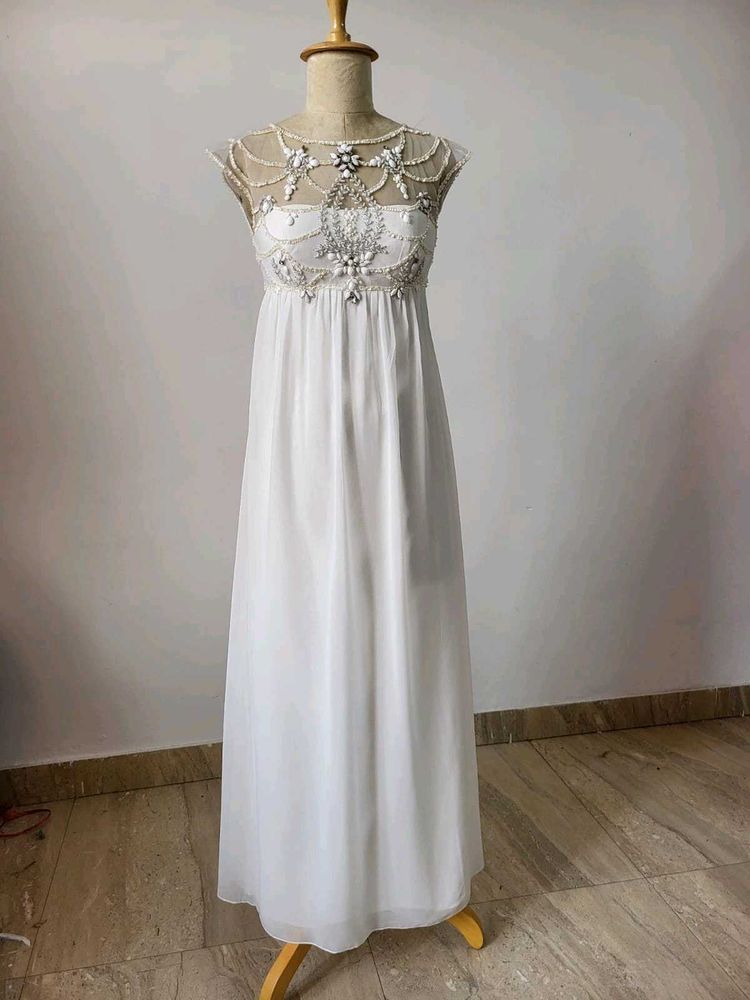 Chiffon Embellished Gown