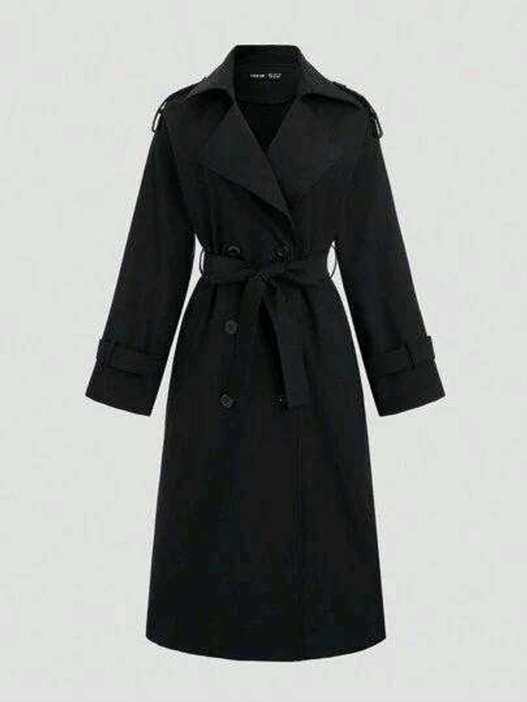 black trenchcoat