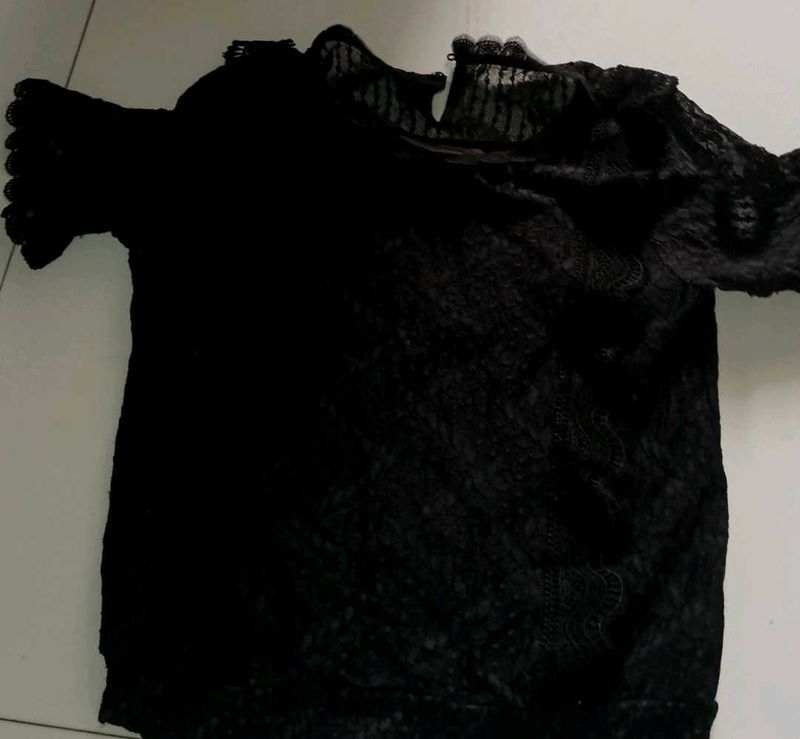 Black Lace Top