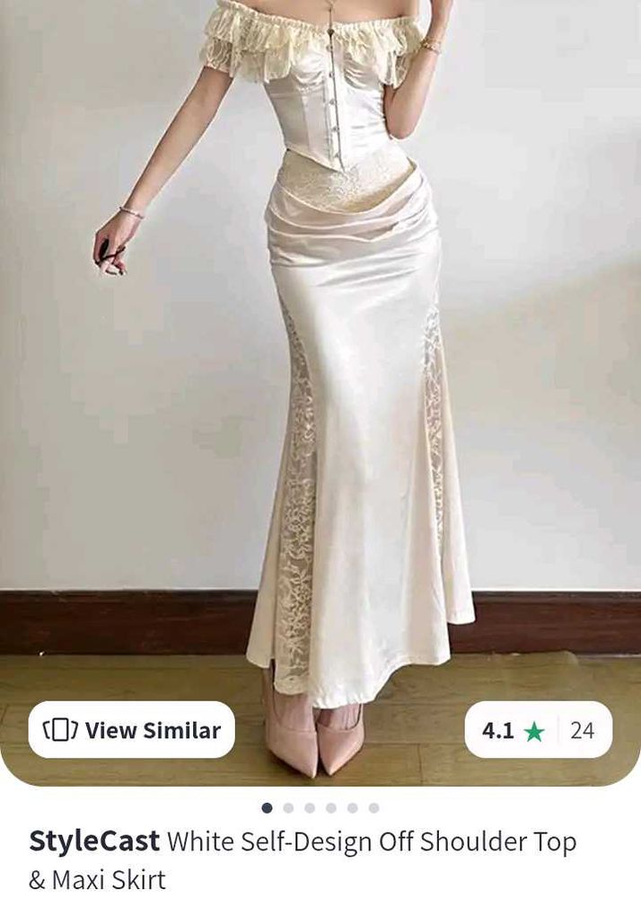 Elegant White Off-Shoulder Maxi Dress