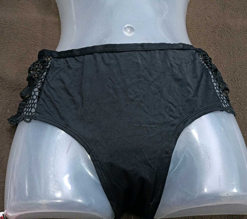 Black Lace🔥free size Trim Briefs