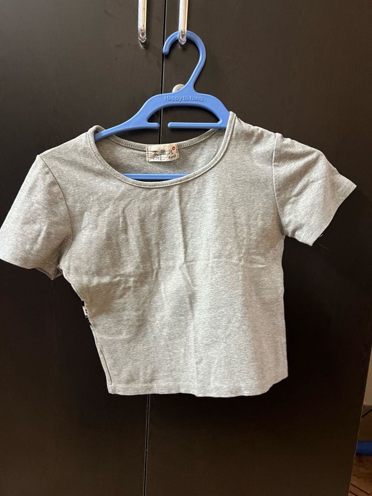 Gray Basic T-Shirt