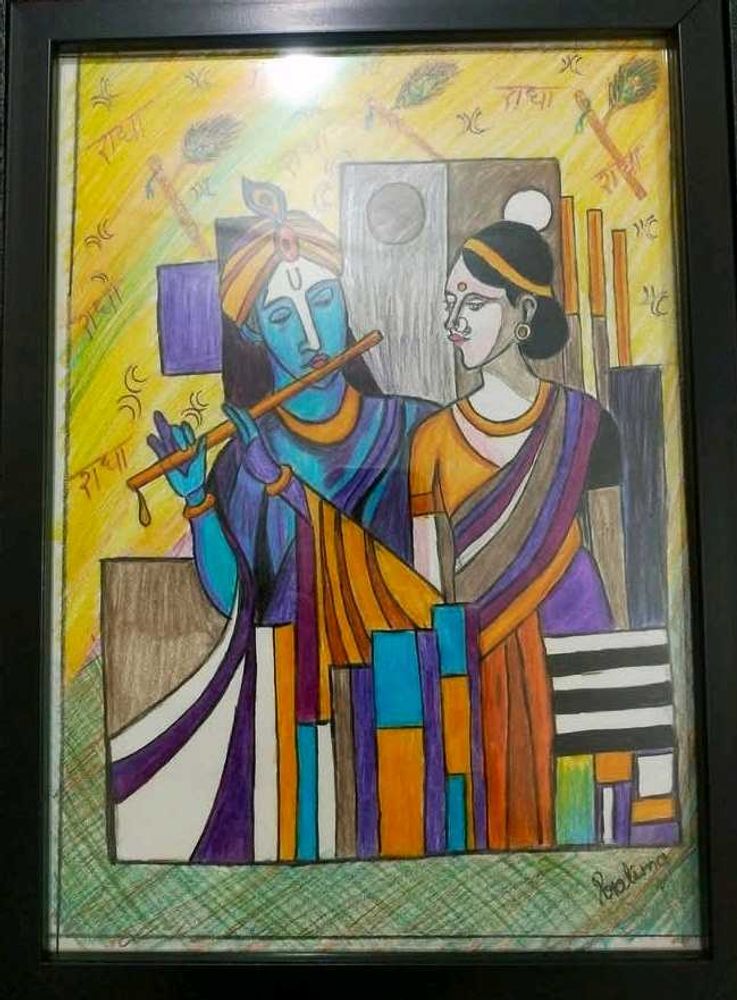 Radha Krishna Artwork