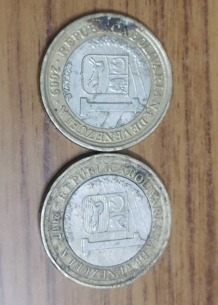 Rare Old Venezuelan Coins 2 Pcs Set