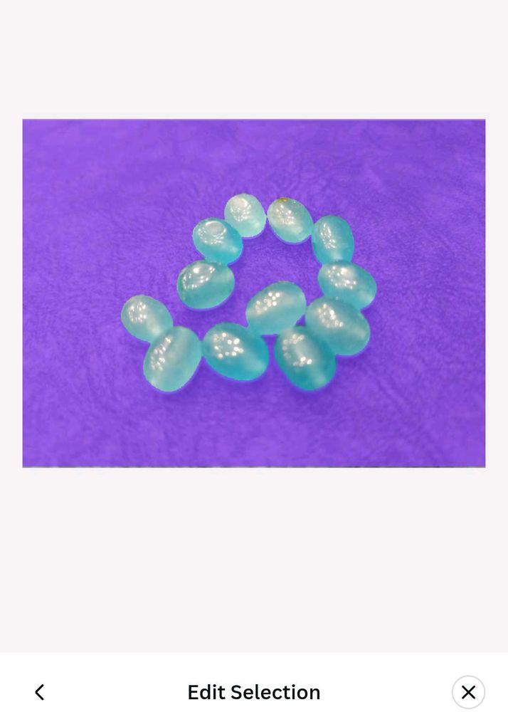 Blue Chalcedony Gemstone Beads