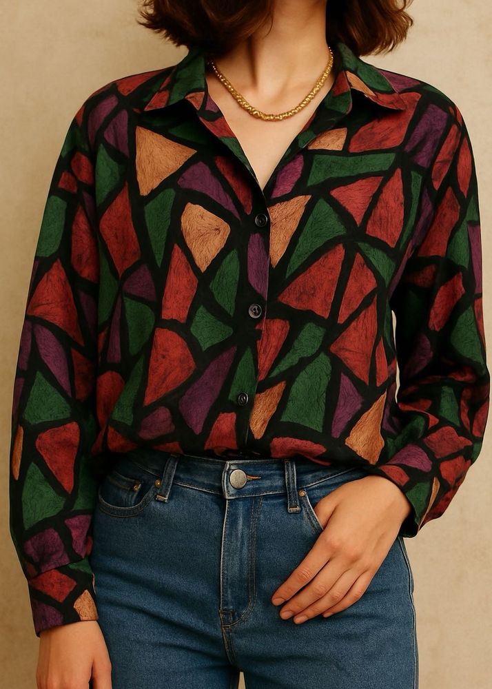 Abstract Print Shirt