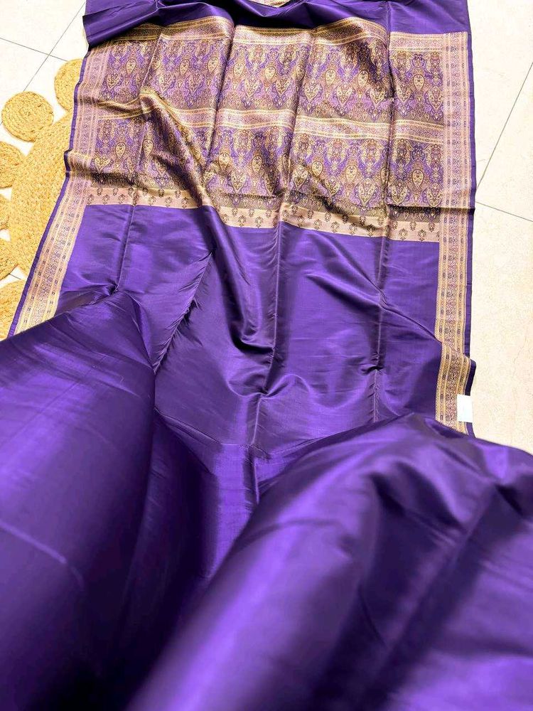 100% Pure Mulberry Silk Banarasi Saree