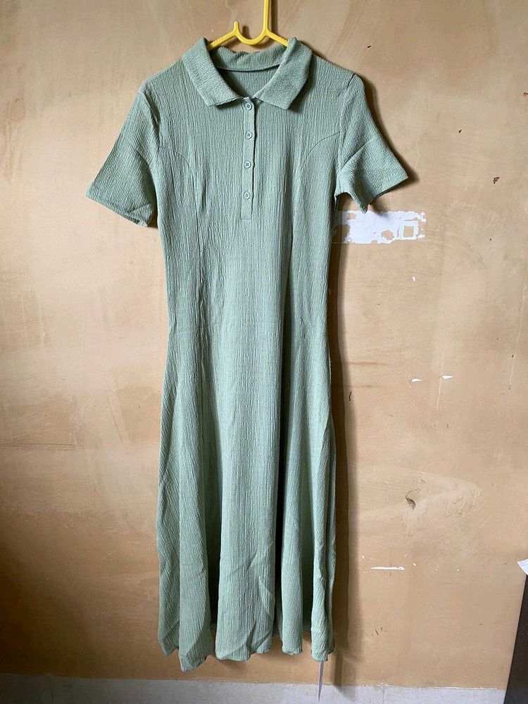 Green Collared Dress