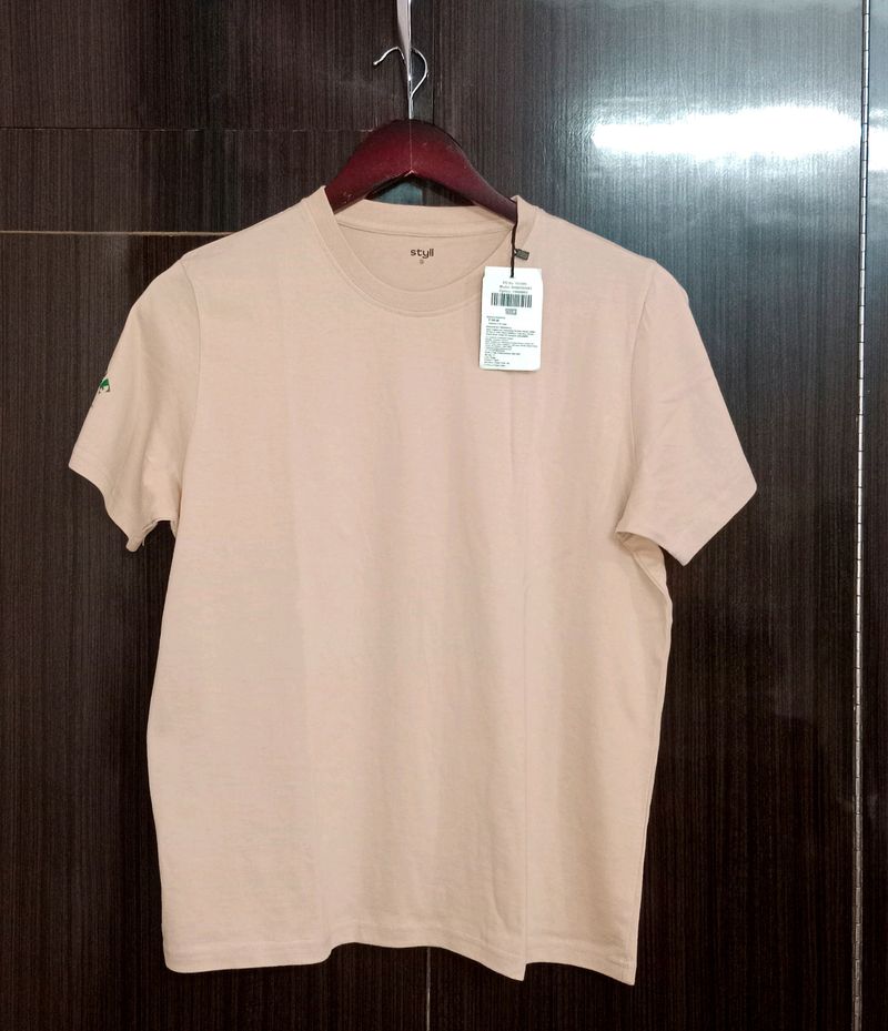 Beige Color T Shirt For Women