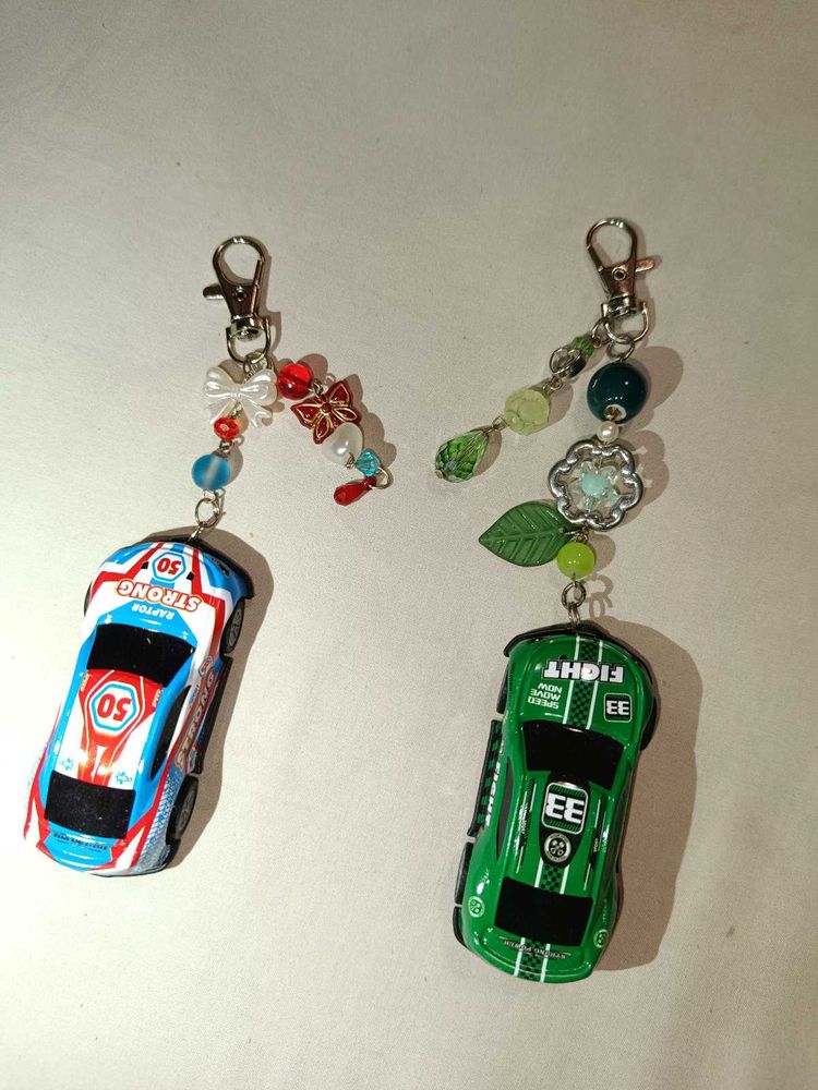 Race Car Keychains - Handmade