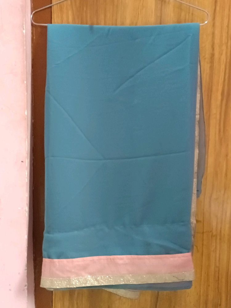 Georgette Saree Without Blouse