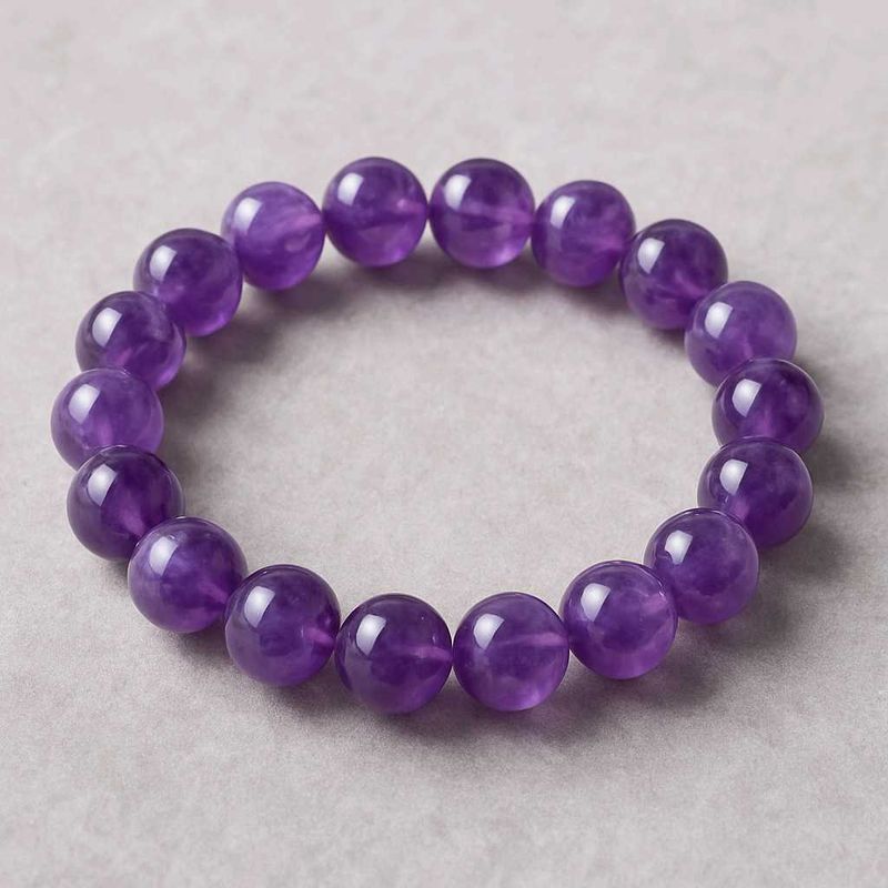 Amethyst Beaded Bracelet