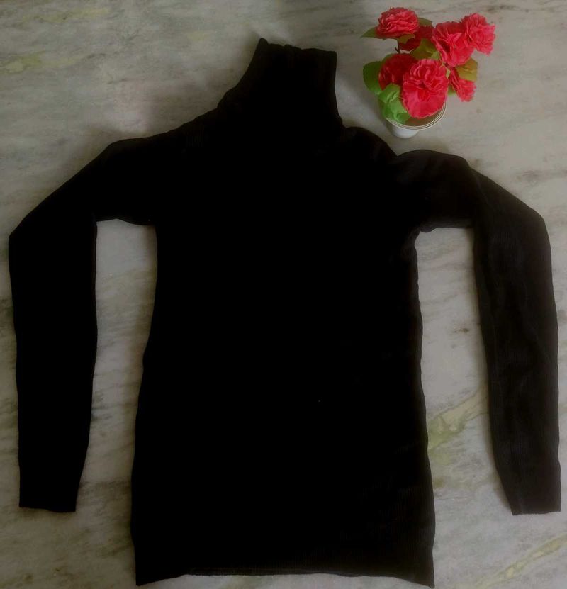 Black Turtleneck Sweater