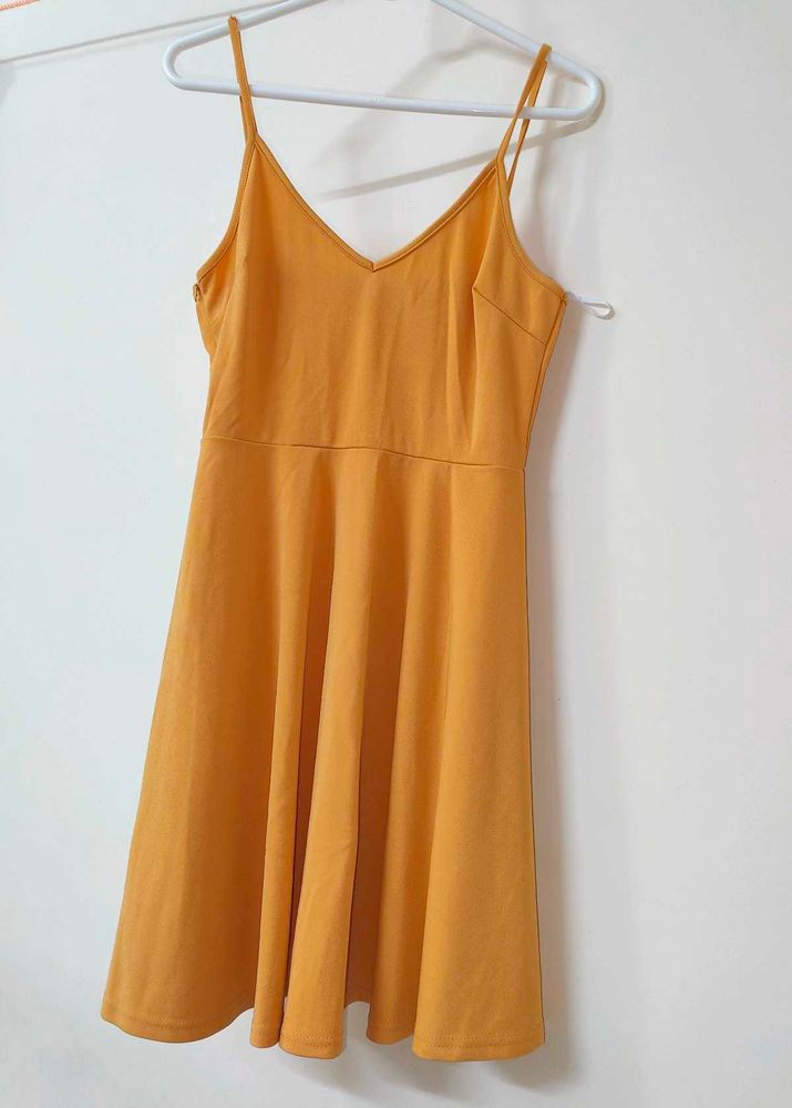 Mustard Sleeveless Dress