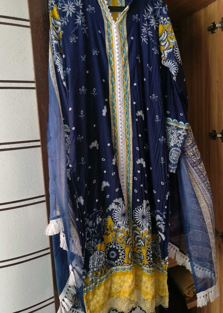 Elegant patchwork Kurta Dupatta Set