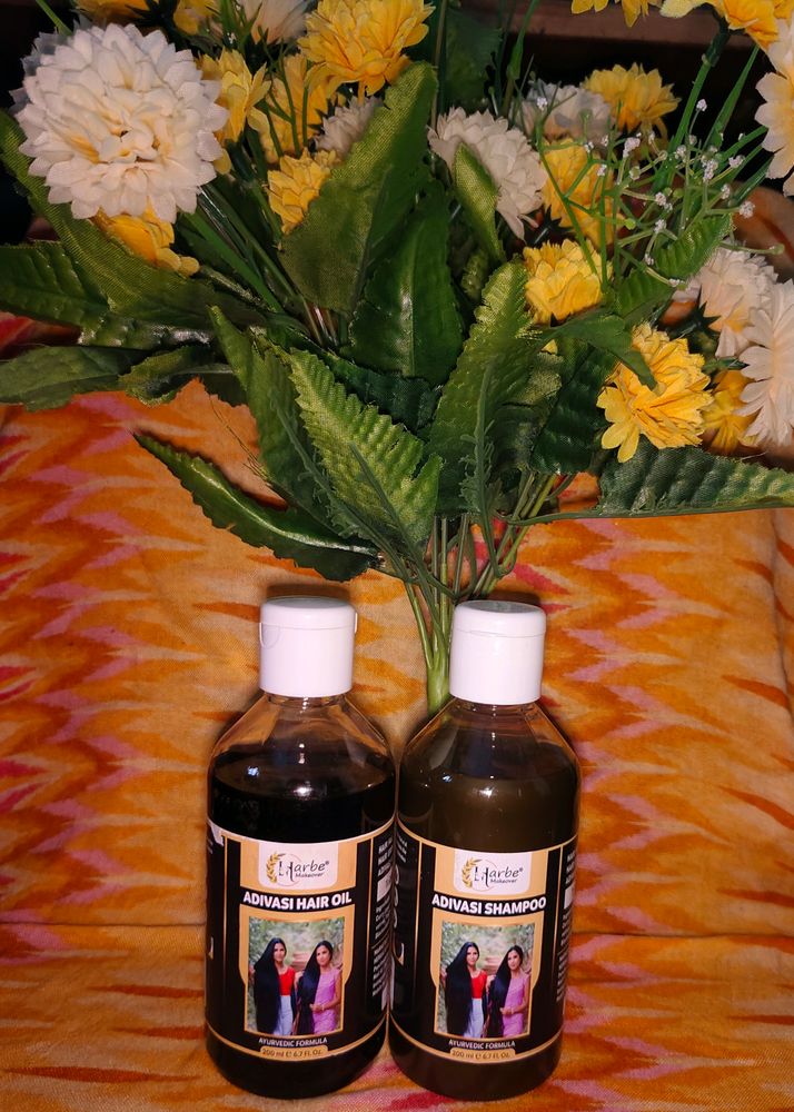 Adivasi Hair Oil And Shampoo Combo