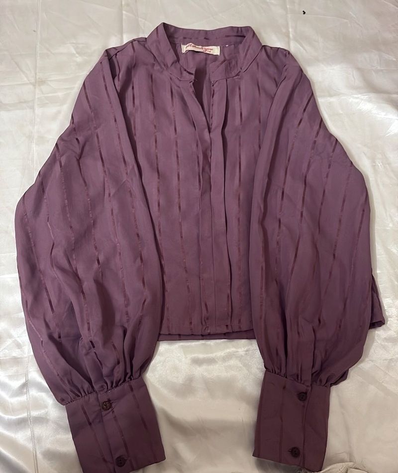 Elegant Purple Blouse