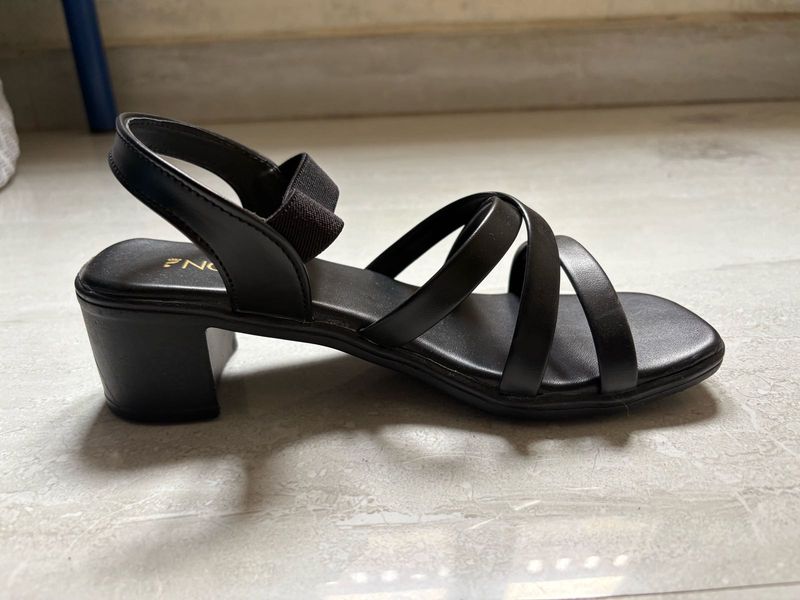 Black Heeled Sandals