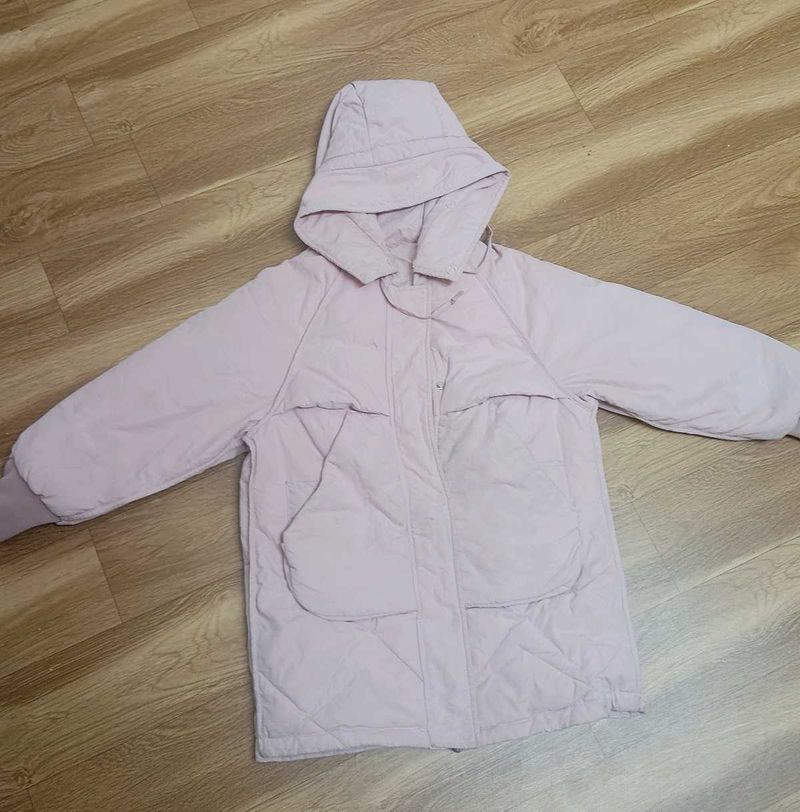 Cute Pink Hooded Puffer Jacket